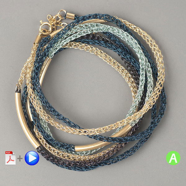 Intertwining wire crochet bracelet – CSLdesigns shop