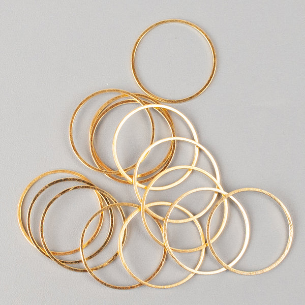 Closed metal rings - findings for wire crochet jewelry making - Yooladesign