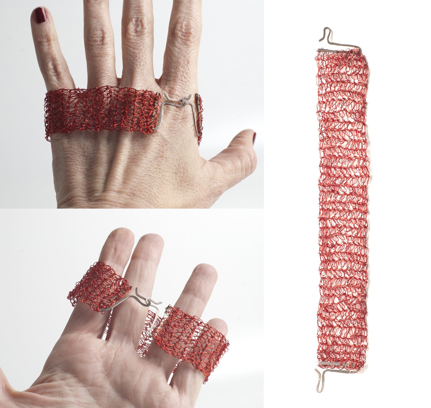 Closed metal rings - findings for wire crochet jewelry making - Yooladesign