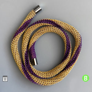 Two Tone Necklace - Wire Crochet Tutorial