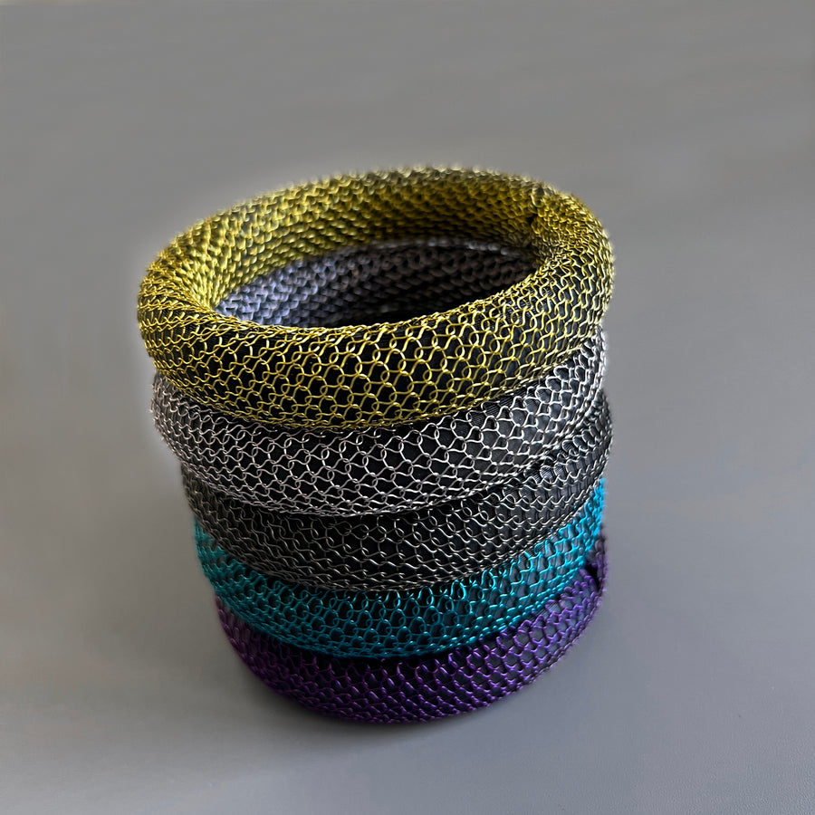 Bangle bracelets - Wire crochet jewelry - Yooladesign