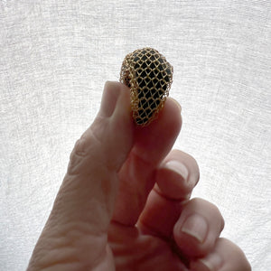 Creat a  Chunky cocktail ring - Wire Crochet Jewelry