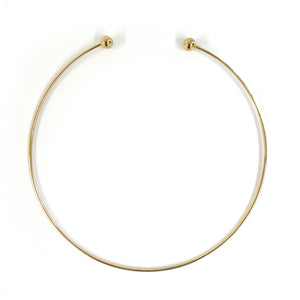 Metal Blank Collar Necklace