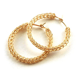 Hoop earrings - Stainless steel plated hoops