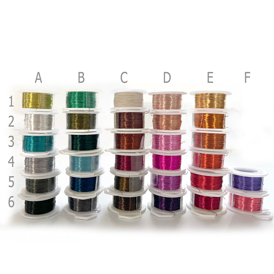 Premium Craft Wire, Pick your jewelry wired colors, Extra long spools 120 feet each - Yooladesign