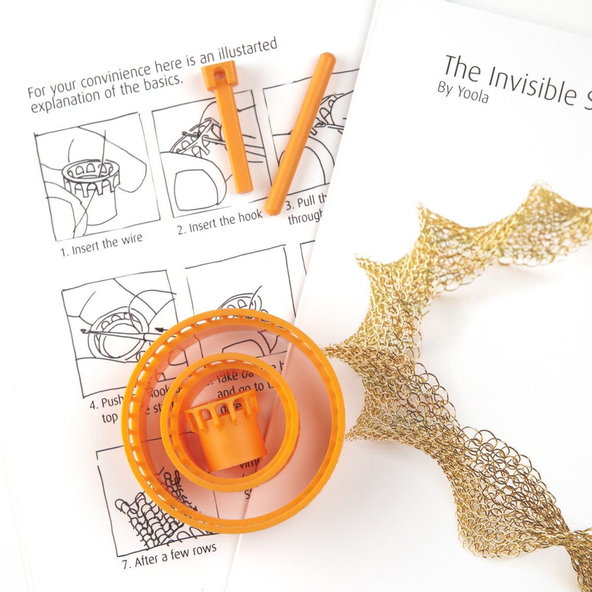 Wire crochet kit extended DIY beginners kit by Yooladesign.